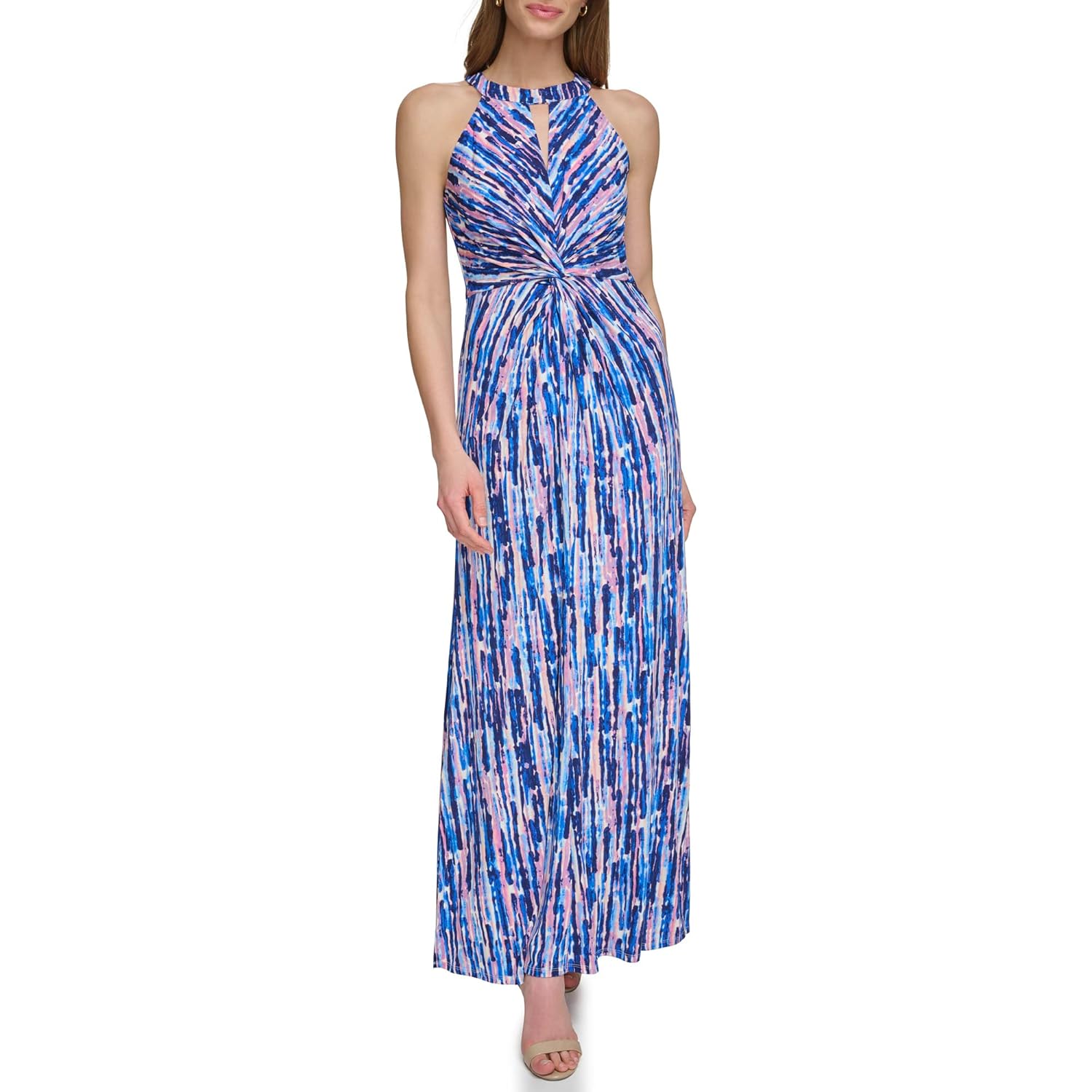 Eliza J Womens Desk to Dinner Halter Neck Dress