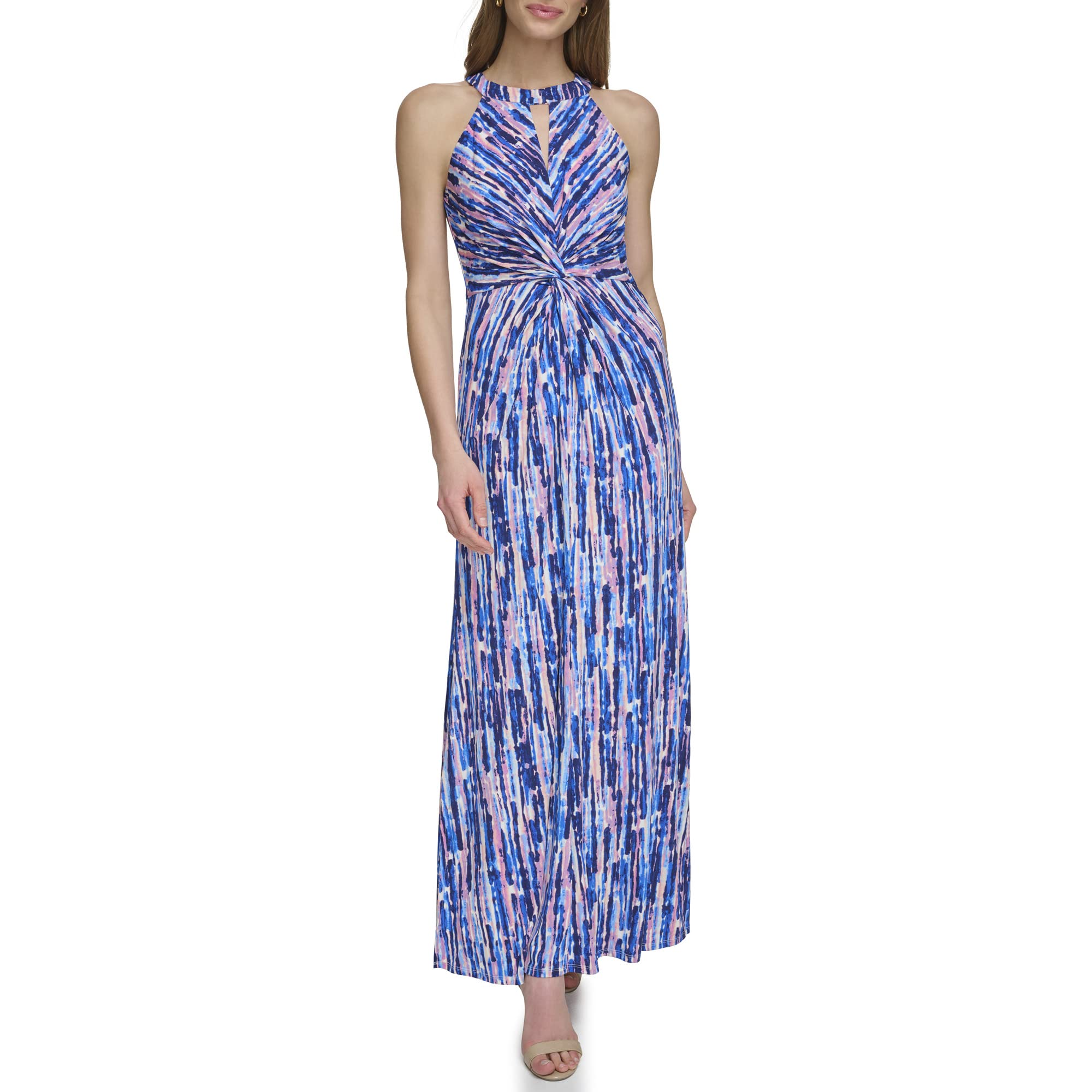 Eliza J Womens Desk to Dinner Halter Neck Dress