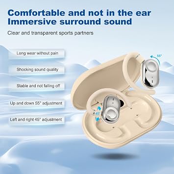 AI Translation Earbuds, Translation Earbuds Real Time, 144 Accents Real-Time Translation, Two-Way Translator Device with APP for iOS for Android, Suitable for Travel Learning (White)