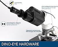 Vista 3 de Dino-Lite Cámara ocular RCA AM422XN - Resolución de 640 x 480, uso para microscopio tradicional, no necesita software, se conecta directamente a una