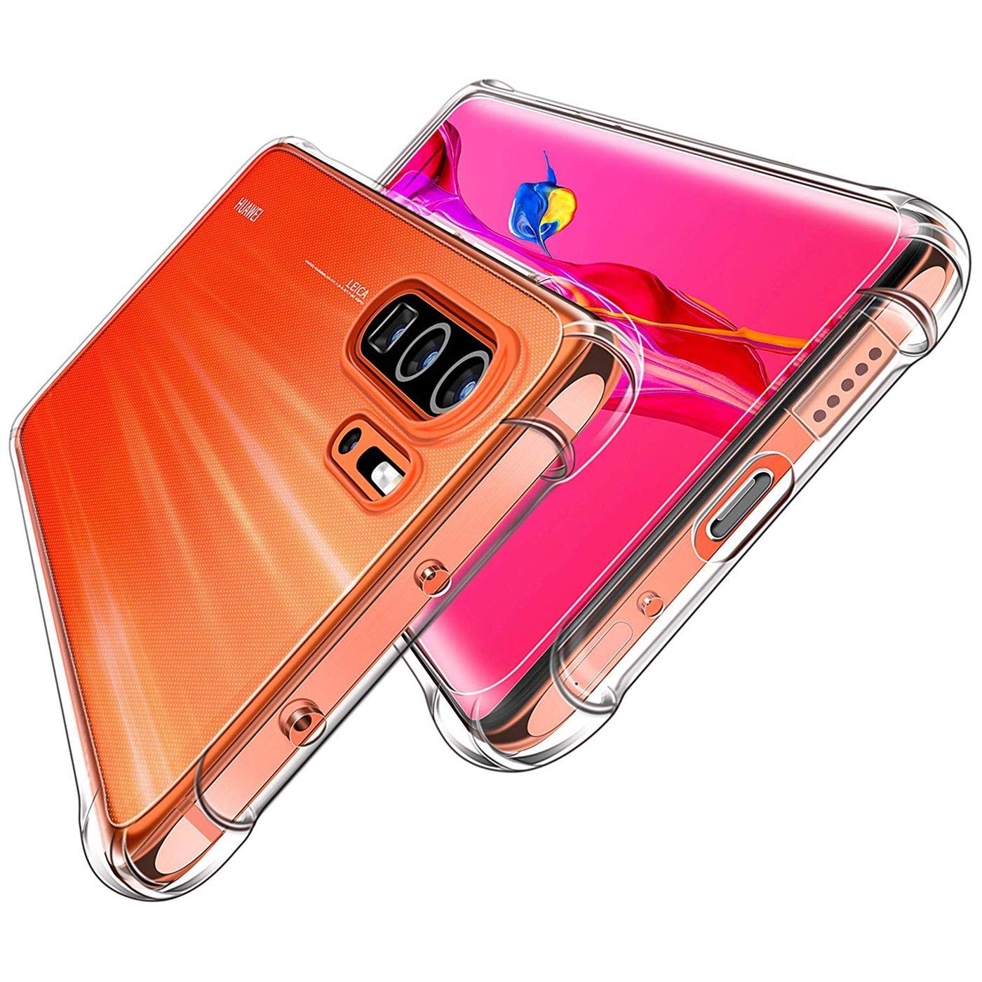 Verco Cover per P30 Pro, Protezione Assorbimento degli Urti e Anti-Graffio Silicone Case per Huawei P30 Pro Custodia - Trasparente