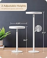 Vista 8 de EDISHINE LED Table Lamp with 2 Adjustable Height, 5%-100% Dimmable & 3 Color Temperature, Touch Control, Modern Desk Lamp for Home Office, Living