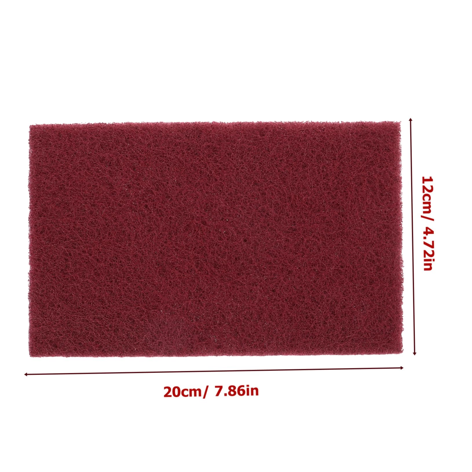 Operitacx Ergonomic Sanding Pad for Pottery Ceramic Body Polishing Accessory Red Nylon