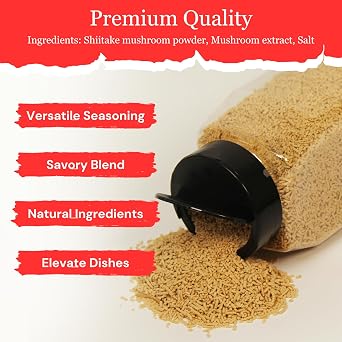 Byait Japanese Umami Seasoning with Salt 16 Oz, Shiitake Mushroom Powder