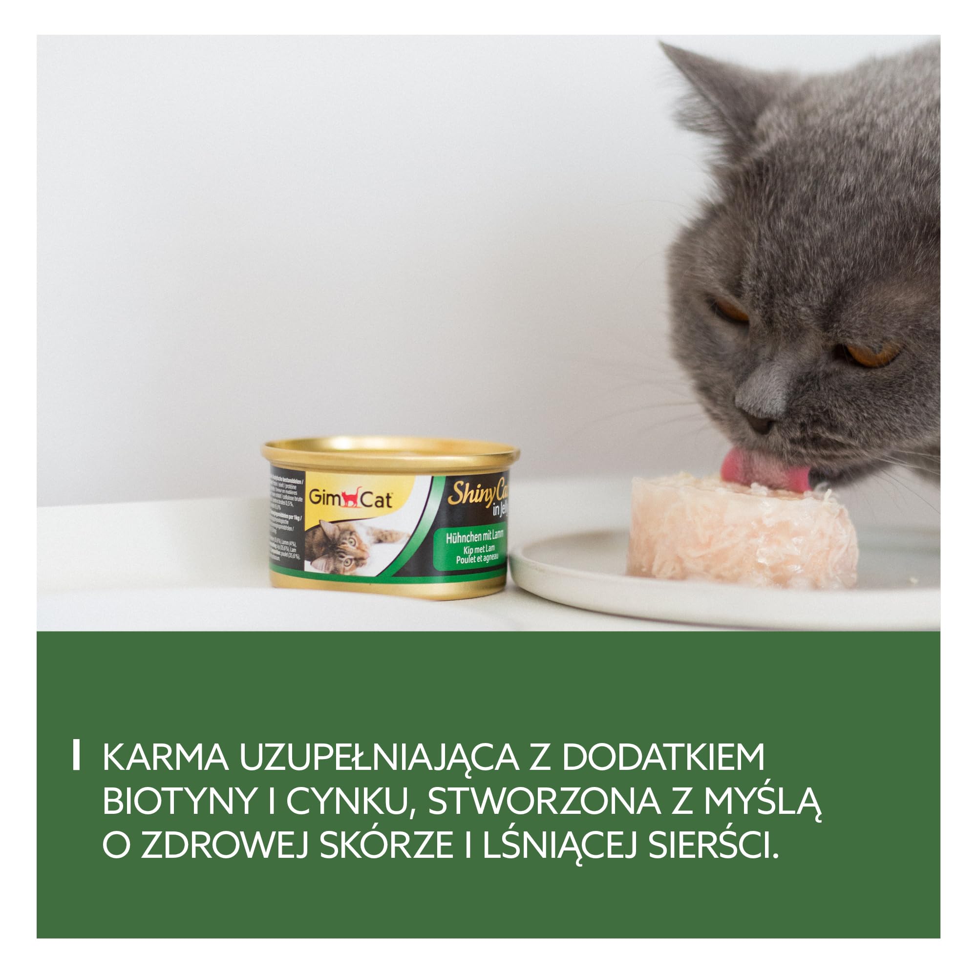 Gimcat Superfood Shinycat Duo Karma dla Kotów, Tuńczyk Z Cukinią, 24 x 70 g
