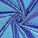 Vogue Group 0554017 Iridescent Sequin Dot Mesh Royal Blue Fabric by The Yard,