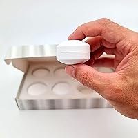 Vista 8 de Powerful Anti-Billowing Magnetic Shower Curtain Weights for Splash-Free Bath Experience - 360° Silicone Wrapped - Will Never Rust - Heavy Magnets