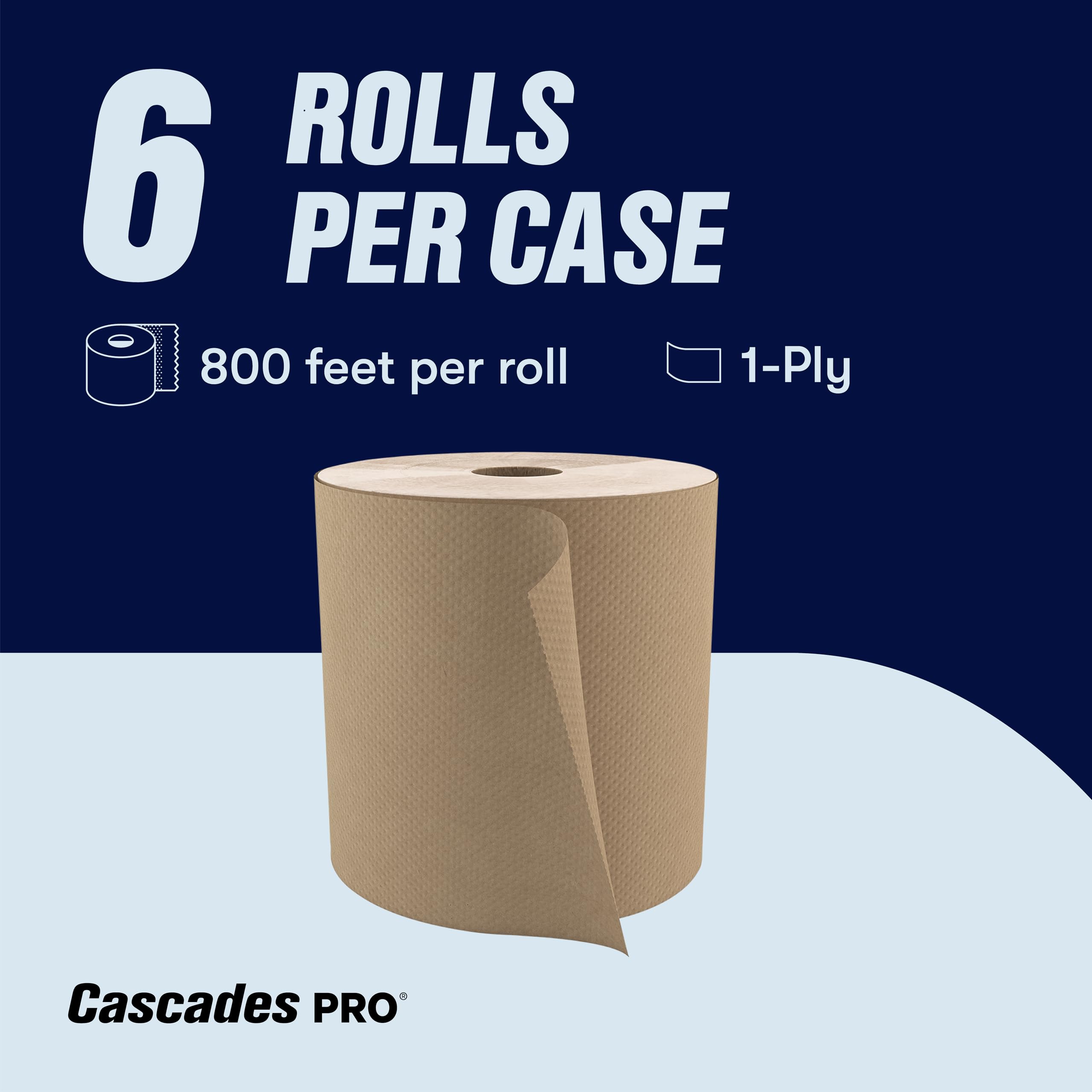 PRO Select reczniki papierowe w rolce, 1-warstwowe, 20 x 200 m, naturalne, 6/karton