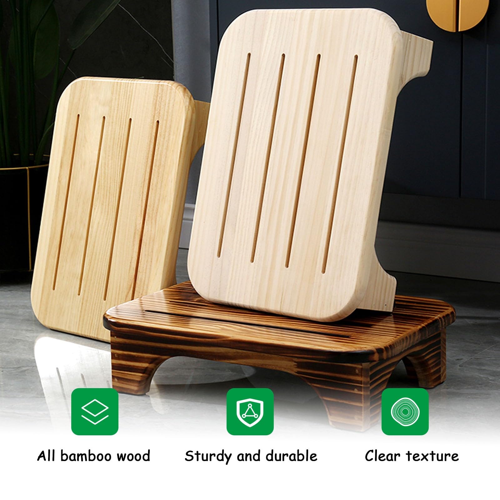 Escabeau 1 Marche 2X Escabeau En Bois Pour Adultes, Tabouret De Lit Pour Lits Hauts Petit Tabouret Bois Escabeau 1 Marche 2X Escabeau En Bois Pour Adultes, Tabouret De Lit Pour Lits Hauts Petit Tabouret Bois
