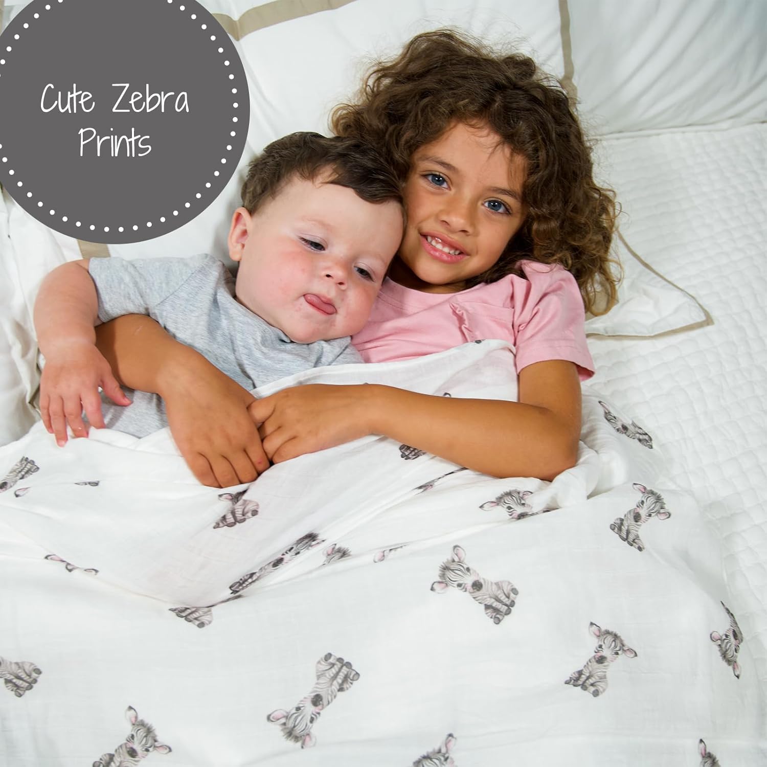LollyBanks Soft Cotton Swaddle Blanket - Muslin Blanket 47 x 47 inches, Animal Print for Boys & Girls - Image 3