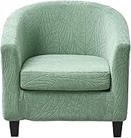 Vista 25 de CRFATOP Fundas para silla de club de 2 piezas, fundas para sillón de bañera, fundas de sillón con estampado suave y redondo para silla de sofá