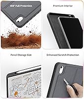 Vista 7 de Funda de teclado EIP Magnetix para iPad (A16) 11ª/10ª Generación (2025/2022), con atajos de lápiz patentados, protectora, soporte de bisagra