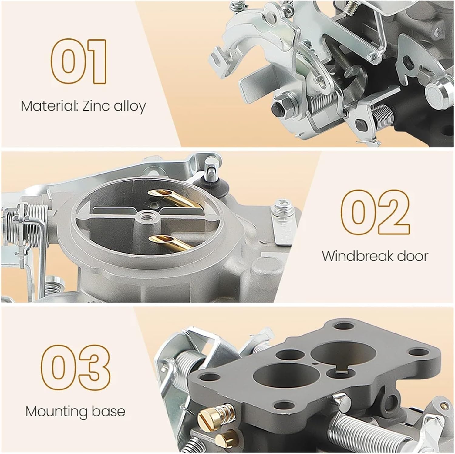 Carburetor Carb Kit Compatible With Toyota Compatible With Corolla 3K 4K Starlet Trueno Base 21100-24034