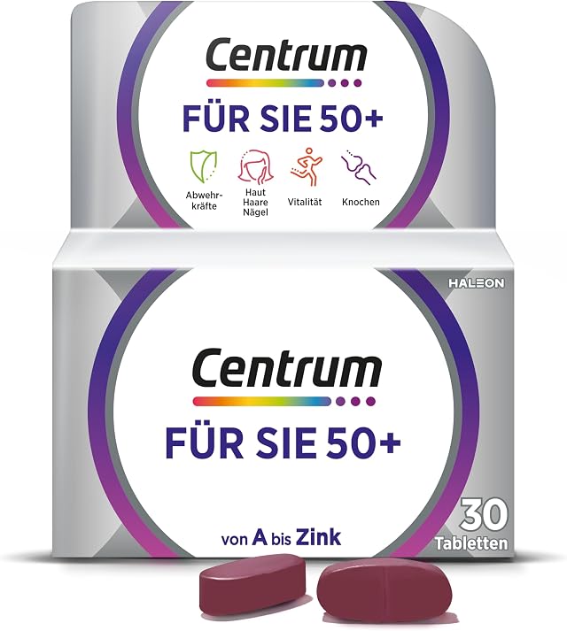 Centrum Für Sie 50+ 30 St. Multivitamin Tabletten, Nahrungsergänzungsmittel