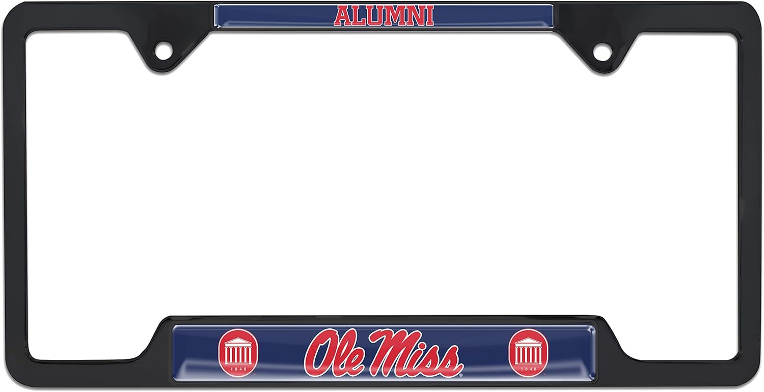 Ole Miss Alumni Black License Plate Frame