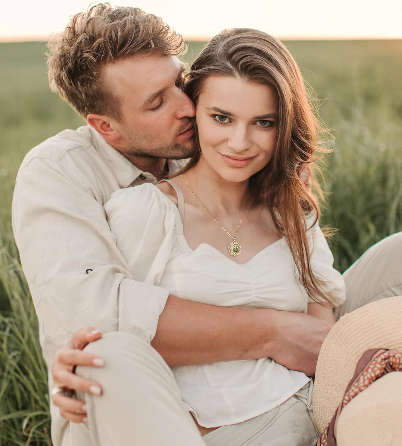 FANCIME Tree of life Birthstone necklace Sterling Silver Pendant Birthstone Necklace Gemstone Anniversary Birthday Jewelry Mothers Day Gifts for Mom Her Wife - Image 5