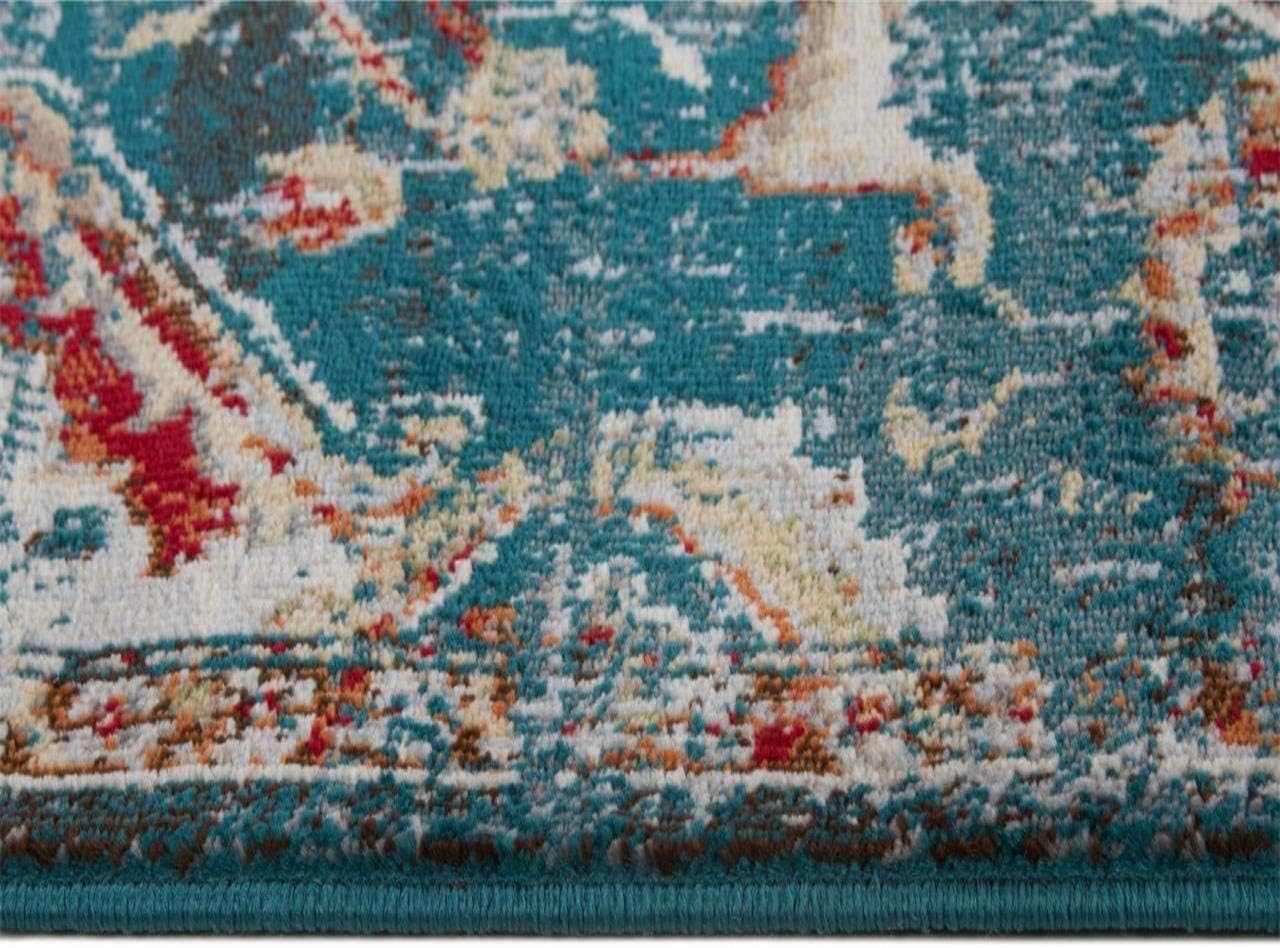 LUXE WEAVERS Vintage Moroccan Area Rug, Blue 6x9