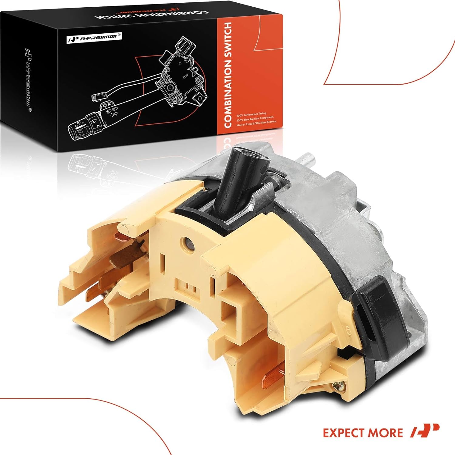A-Premium Turn Signal Switch Multifunction Switch Lever Compatible with Ford Thunderbird 1986-1988 & Lincoln Continental 1985-1987, Town Car Mark VII 1985-1989 & Mercury Cougar 1987-1988