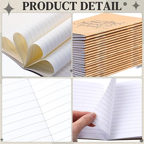 Miniatura 4 de Jetec 60 paquetes de regalos de agradecimiento a los empleados que incluyen 30 bolígrafos retráctiles de bambú de tinta negra, 30 cuadernos