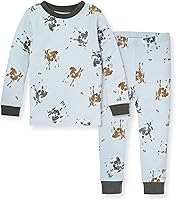 Vista 18 de Burt's Bees Baby Conjunto de Pijama de 2 Piezas para Niños con Camiseta de Manga Larga y Pantalones de Algodón Orgánico