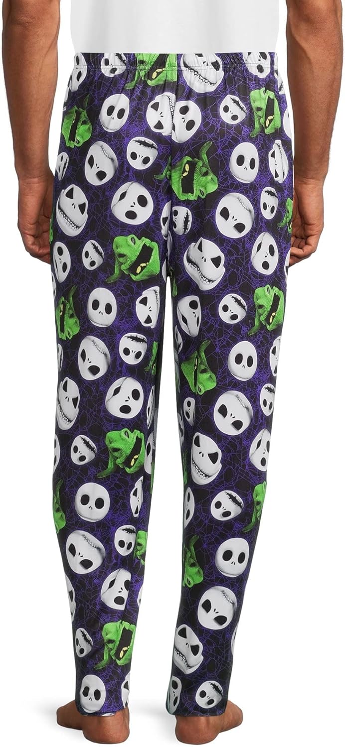 Disney Men's Nightmare Before Christmas Performance Pajama Sleep Pants, Black/Purple, XX-Large - Image 3
