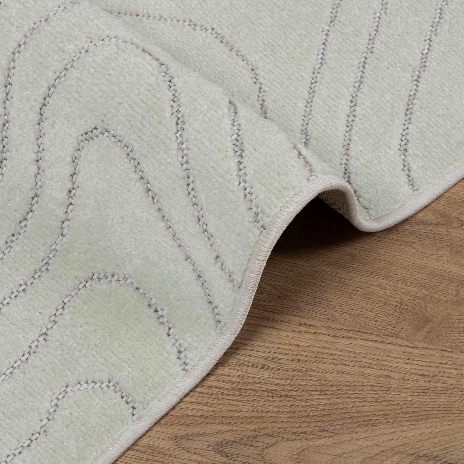 Tapis de Surface PALMERAS Vert 80 x 150 cm Polyester Doux antidérapant Lavable Moelleux pour Salon Couloir intérieur extérieur décoration Moderne Confortable
