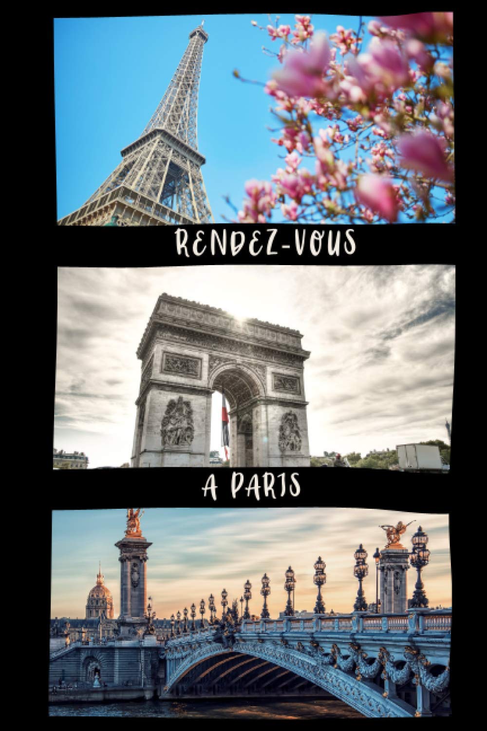 RENDEZ VOUS A PARIS: Paris notebook | Journal with college ruled pages for writing and doodling|Composition book|vintage notebook to write in