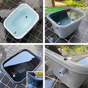 メダカ 飼育ケース 56㍑x3個 白黒灰選択可 オーバーフロー加工済 金魚 Amazon.co.jp: 五色アクア メダカ飼育容器 56リットル 白