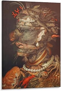 Giuseppe Arcimboldo,Mannerist Oil Painting Poster (6) Wall Art Poster Gifts Bedroom Prints Home Decor Hanging Picture Canvas Painting Posters 12x18inch(30x45cm)