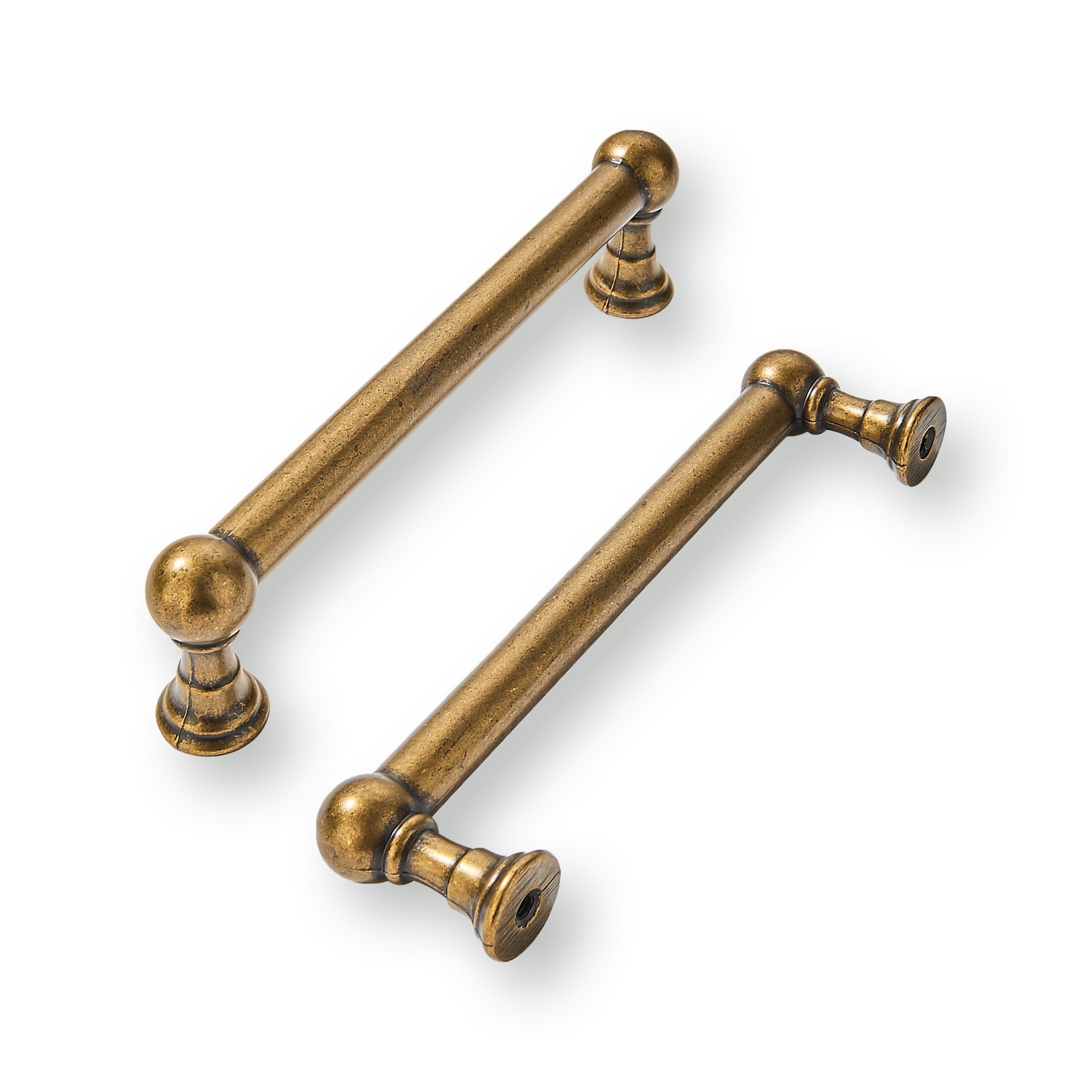 antique brass 3-1/2 in (89mm) CTC cabinet pulls product photo