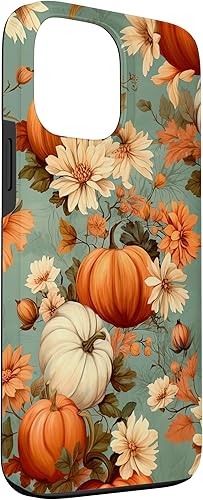 Miniatura 3 de Funda con temática de otoño para iPhone 13 Pro Max con diseño de calabaza de otoño