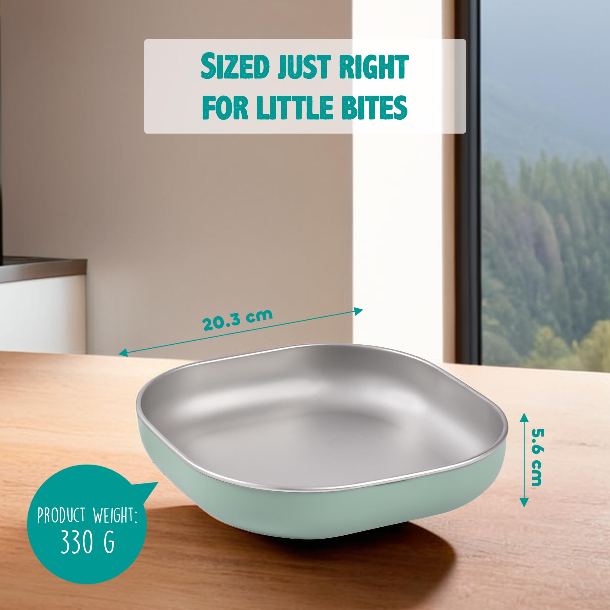 siliconen kinderbord, babybord met zuignap, BPA vrij, antislip