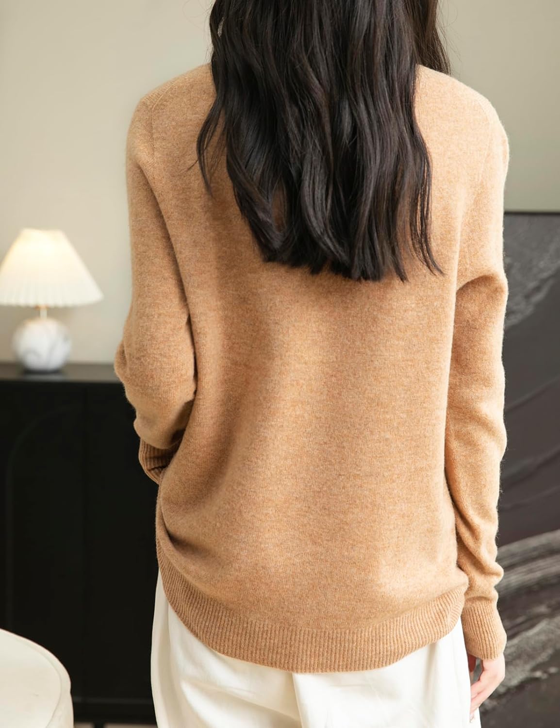 Chanyarn Women's 100% Merino Wool 2025 Fall Winter First-Line Ready to Wear Long Sleeve Seamless Knit Crewneck Sweater - Image 6