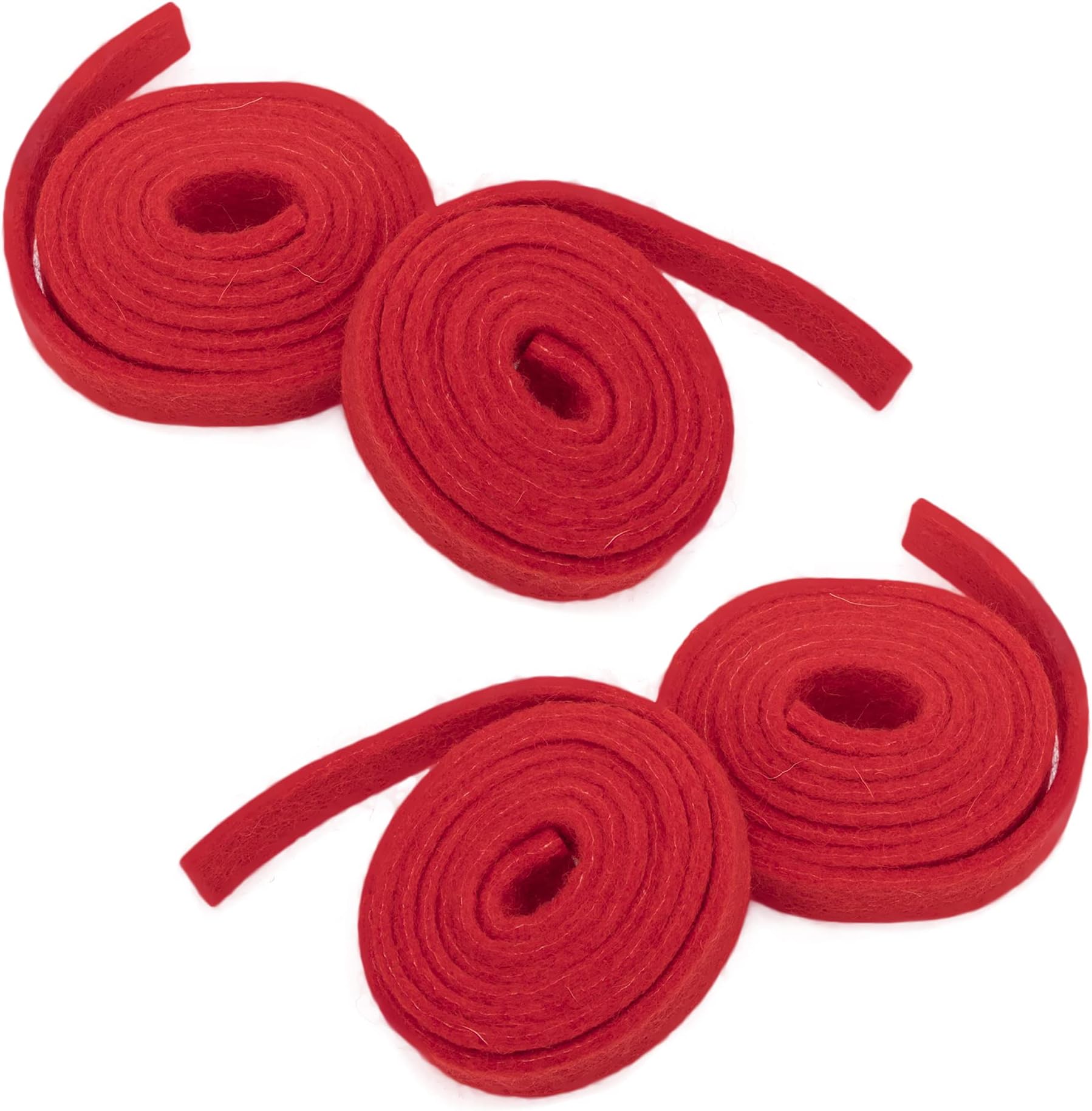 4Pcs Piano Tuning Wool Felt Temperament Strip Professional Tuner Tool - Red
