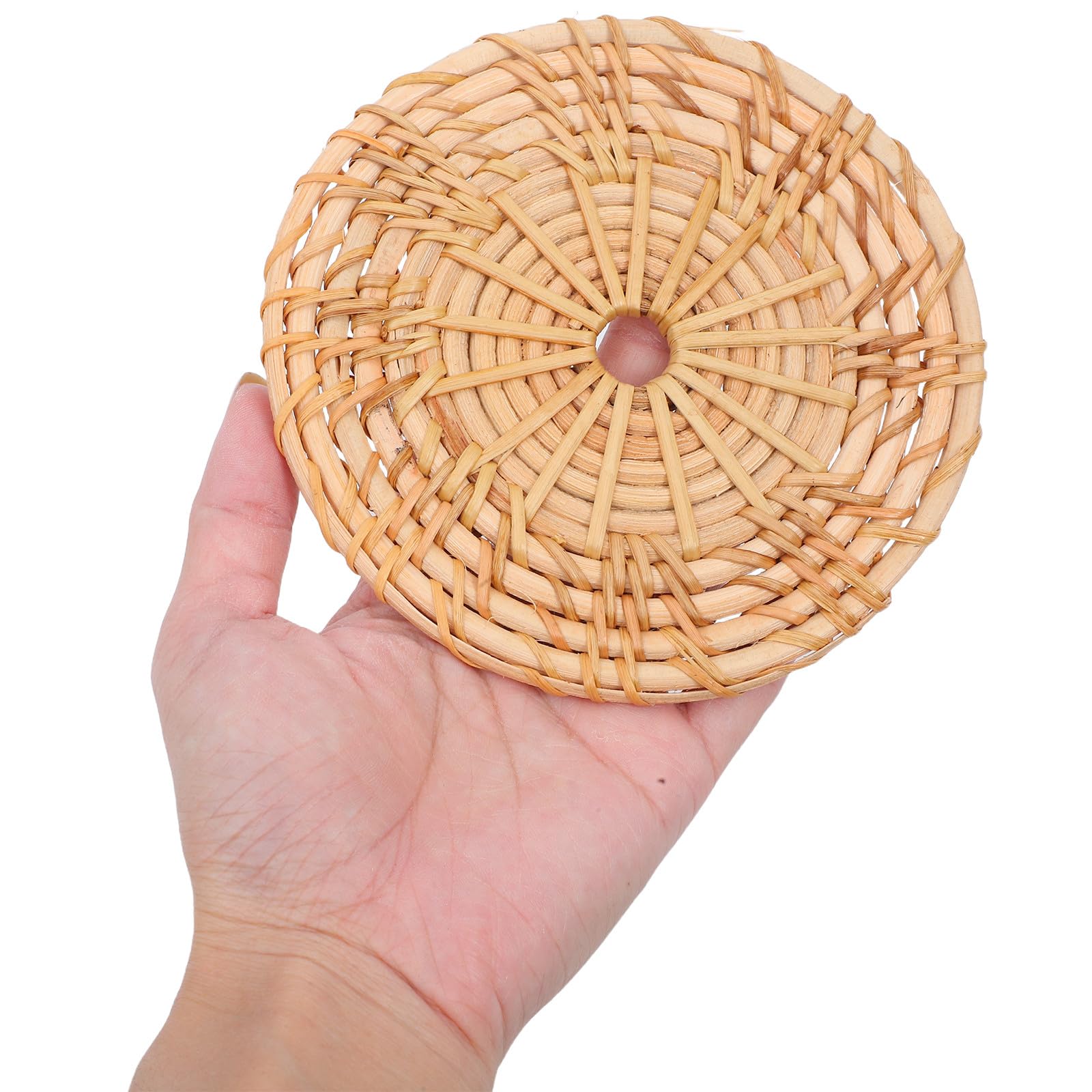 Healifty 11-teiliges Boho-Wandkorb-Set: Hängendes gewebtes flaches Wandkorb-Dekor – Seegras-Korb-Boho-Hängedekor – Rustikale Quastenkunst für Schlafzimmer und Wohnzimmer