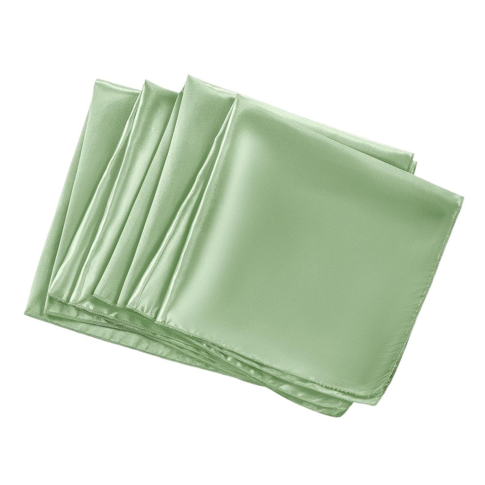Satin Dinner Napkins 12PCS Wedding Red Satin Napkin 30x30cm Soft Table Napkins for Decoration Party Dinner Decor(PURPLE)