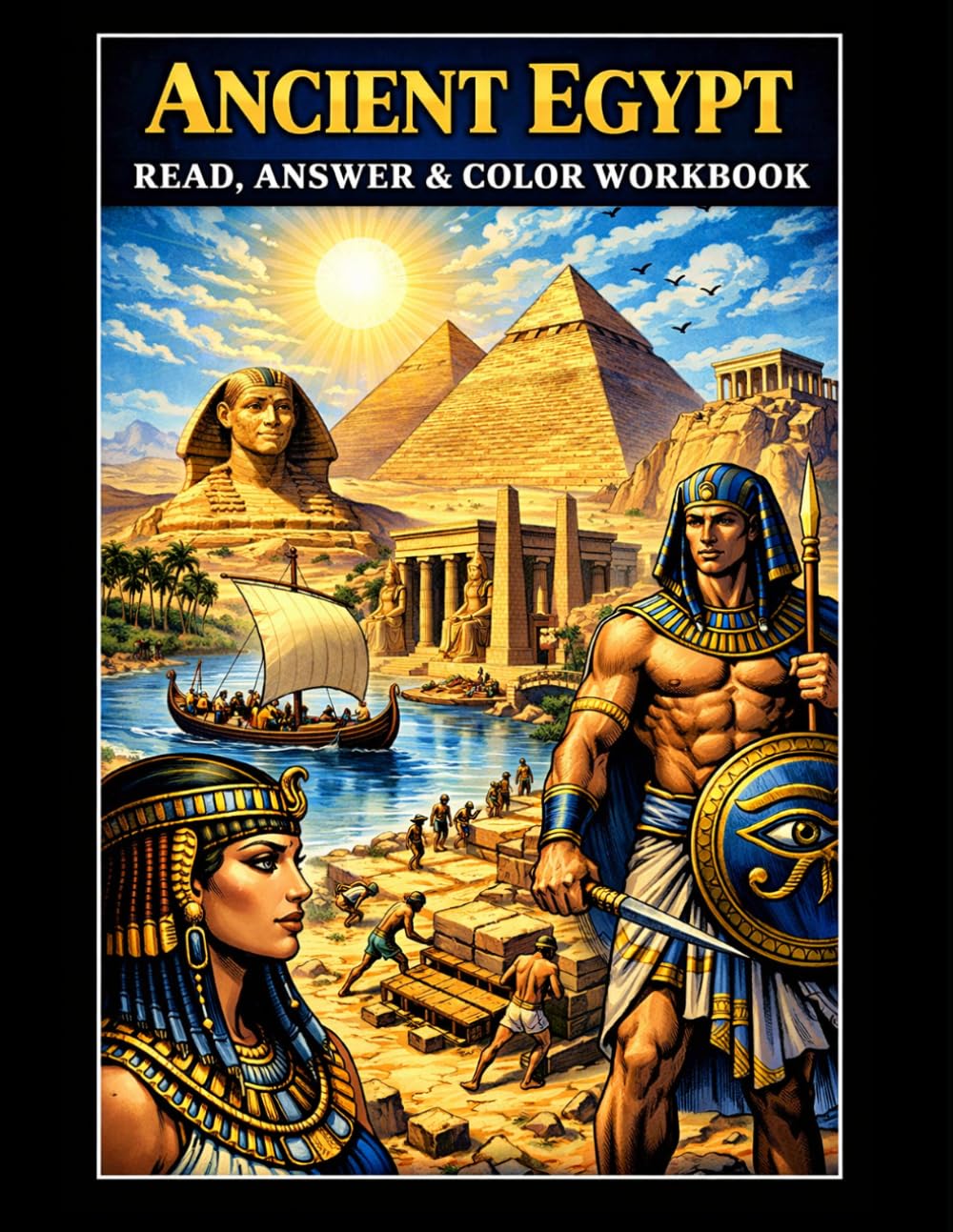 Ancient Egypt Workbook: Read, Answer & Color (Read, Color & Answer Workbook Series)