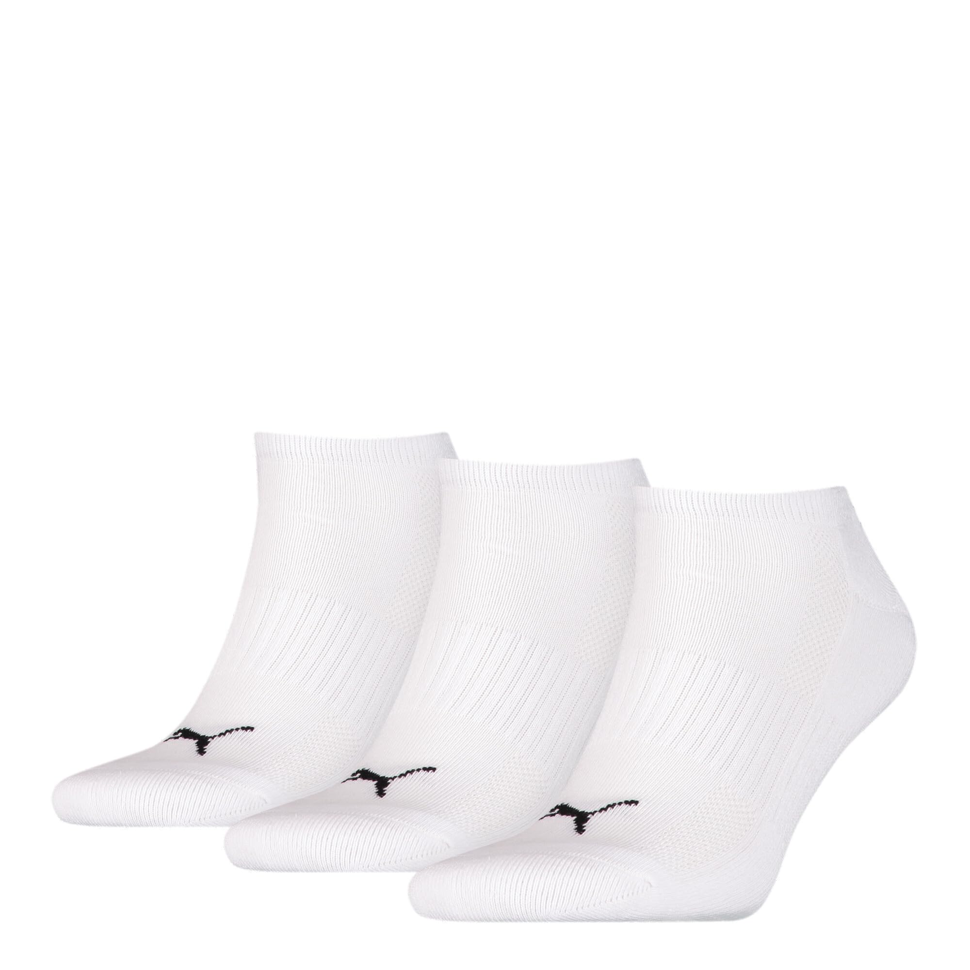 Puma 3-Pack Sports Trainer Socks, White Size: Medium/Large
