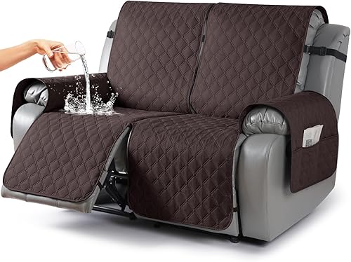 Miniatura 58 de TAOCOCO Fundas reclinables 100% impermeables, fundas de sofá reclinable con correas para las piernas, funda de sofá reclinable reversible para silla