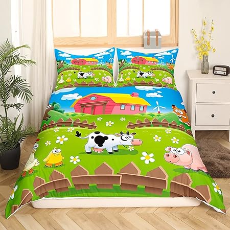 boys farm bedding