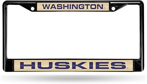 Miniatura 85 de Rico Industries NCAA Black Laser Cut Chrome Frame 12" x 6" Black Laser Cut Chrome Frame - Car/Truck/SUV Automobile Accessory