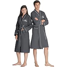 AW BRIDAL Mr and Mrs Waffle Knit Robe Set for Wedding Engagement Gifts, Anniversary Matching Robes for Couples, Women and Men
