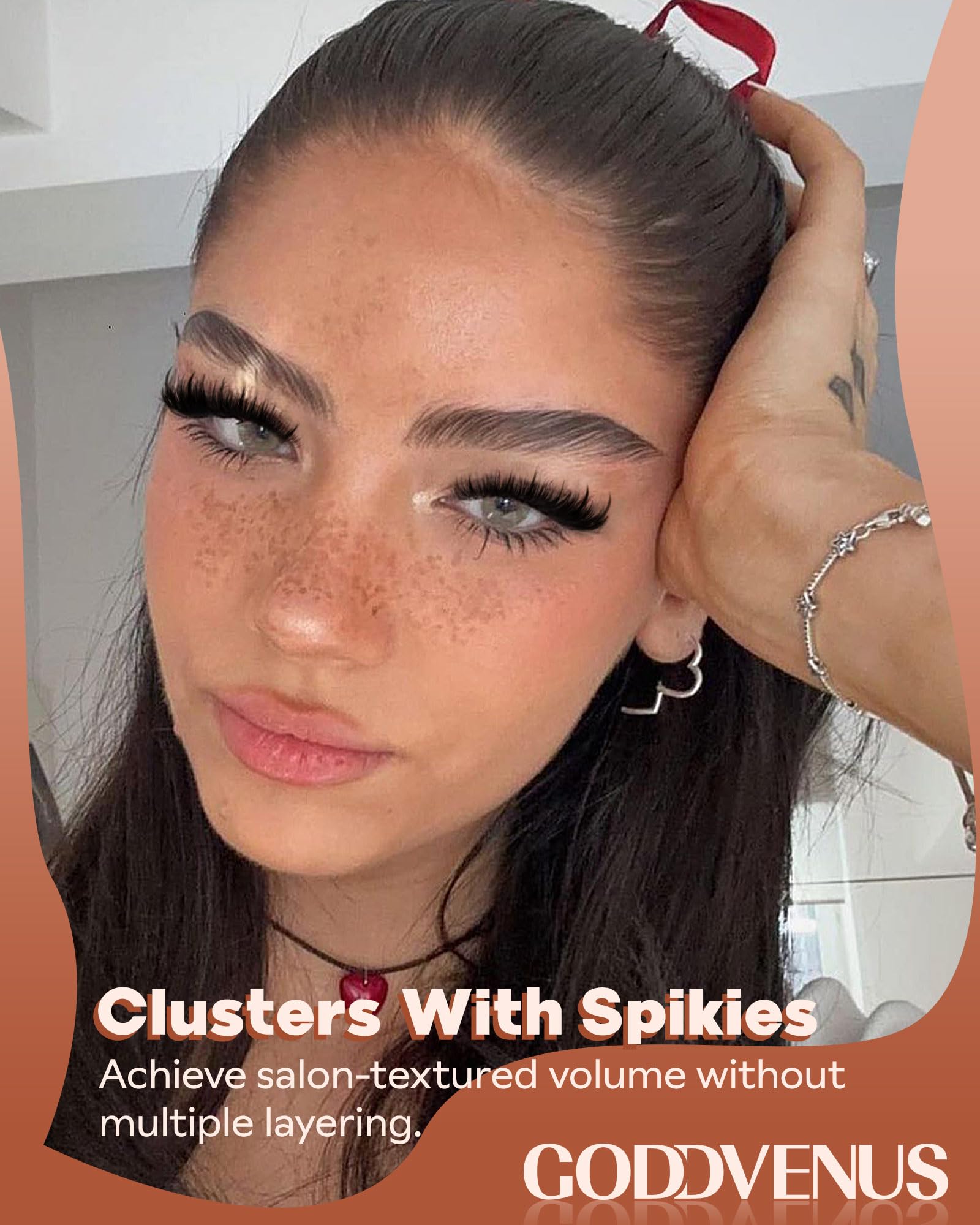 Manga Lash Clusters With Spikes Wispy Cluster Lashes Fluffy Individual Eyelashes Anime Eyelash Clusters Reusable Fairy Eyelash Extensions Lashes Individual Cluster (D Curve 12-18mm 204pcs) - Image 2