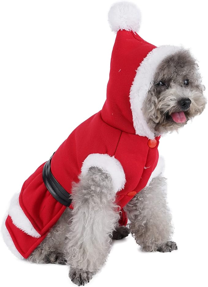 Disfraz de Navidad para Perro y Gato, Modelo Santa Claus, Talla S miniatura 3