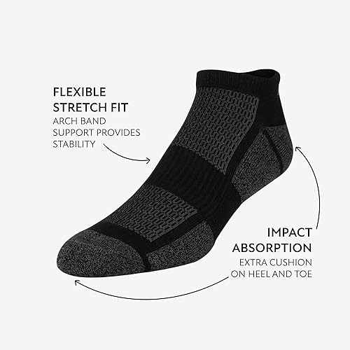 Miniatura 7 de Sof Sole Men's Bamboo Cushioned No-Show Athletic Socks