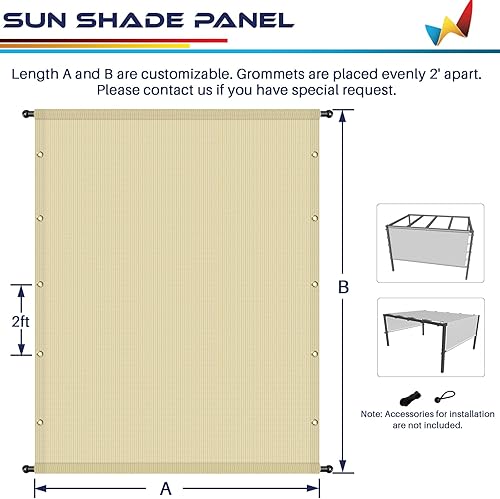 Miniatura 5 de Windscreen4less - Cubierta universal de repuesto para persiana, color beige, Beige