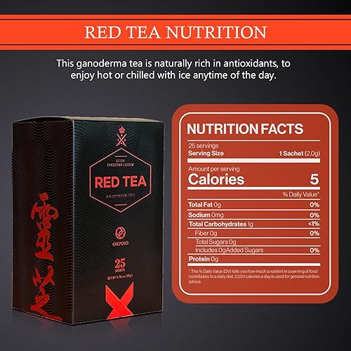 Miniatura 3 de ORGANO Té rojo - Antioxidante, orgánico con aminoácidos - Alivio del estrés Ideal para corazón y cerebro vigorosos - Apoya el sistema inmunológico -