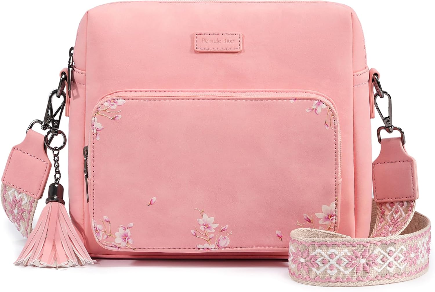 Pomelo Best Crossbody Purses for Women, Soft Leather Medium Cross Body Bags Woman, Shoulder Bag with Adjustable Strap Travel