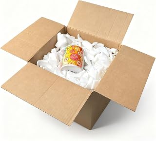 Packing Peanuts For Shipping -1.6 Cu Ft- Bulk Packing Popcorn Material For Moving,Packaging,Storage,Recycled Void Filler For China,Glasses,Electronics,Gift,Flower - Dust-Free & High Resilience
