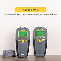 Vista 3 de General Tools - MMD4E - Medidor digital de humedad, detector de fugas de agua, tipo pin, con pantalla LCD retroiluminada con alertas audibles
